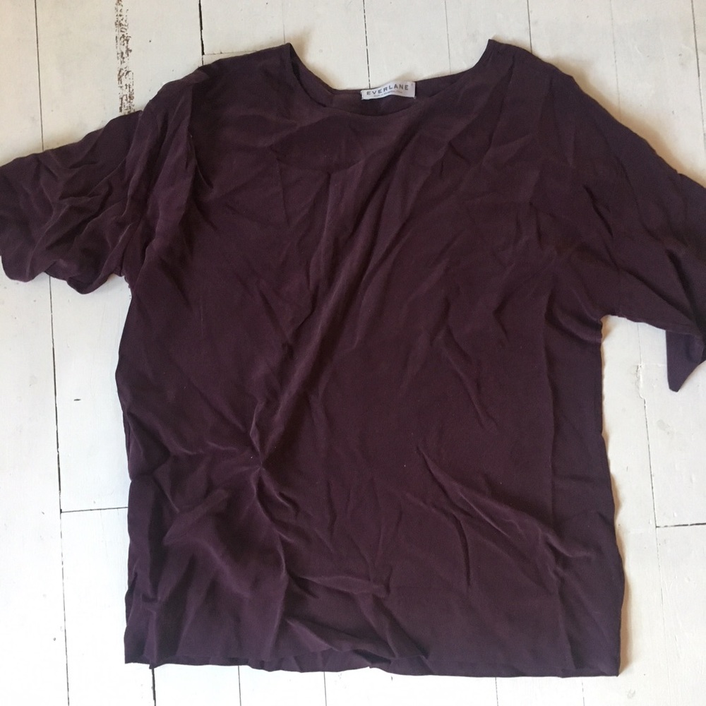 Everlane Silk boxy tee